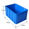 Capacità di carico accatastabile pieghevole blu del contenitore 50KG di gabbia di plastica
