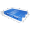 Pallet di plastica del reversibile blu scuro dell'HDPE una superficie di 1200 x 800 griglie