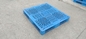 Pallet di plastica surdimensionati del doppio HDPE dei lati 1200x1100mm blu