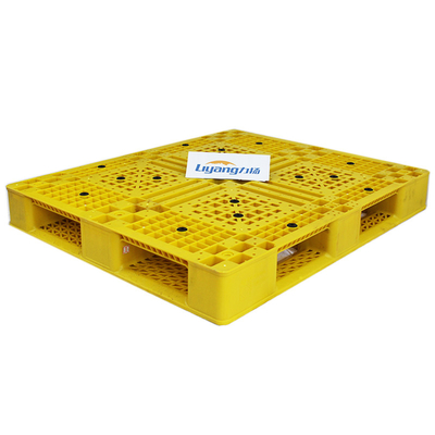 Pallet di plastica stampaggio ad iniezione leggeri dell'HDPE pp 1500x1500mm giallo