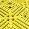 Pallet di plastica stampaggio ad iniezione leggeri dell'HDPE pp 1500x1500mm giallo
