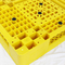 Materiale accatastabile del vergine dei pallet di plastica gialli 100% dell'HDPE dei pp