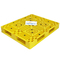 Pallet di plastica gialli dell'HDPE del pallet leggero di griglia 120x100x15cm