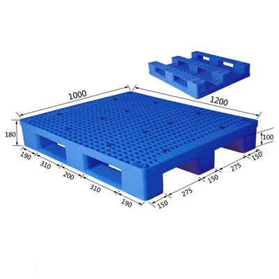 9 gambe mediante soffiatura il pallet di plastica resistente 1200*1000*150mm dello stampaggio