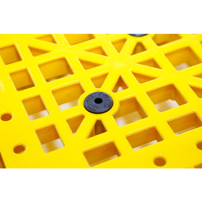 Pallet di plastica resistente 1200X1000 accatastabile di Red Green dell'euro blu industriale dell'HDPE