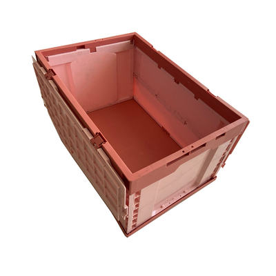 Cassa piegante di stoccaggio della plastica dell'HDPE con il coperchio allegato